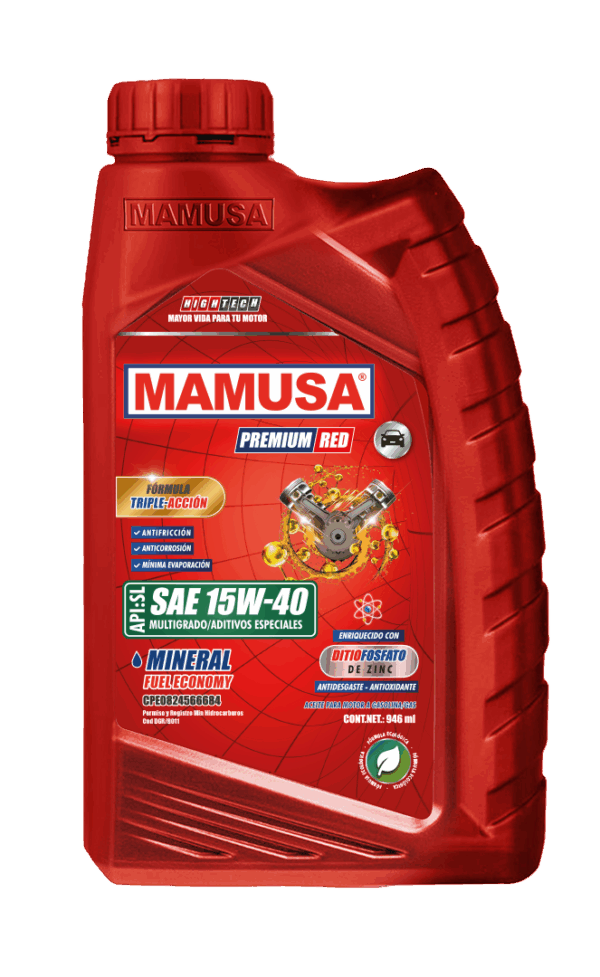 Mamusa Aceite Mineral 15W40 API SL – Mamusa Lubricantes